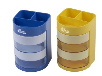 得力907筆筒 簡約辦公，時尚之選